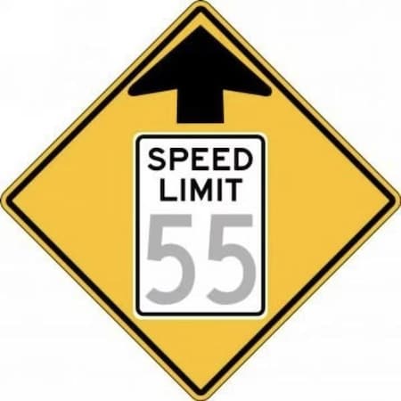 Accuform SEMICUSTOM SPEED LIMIT SIGN SPEED FRW53655DP FRW53655DP